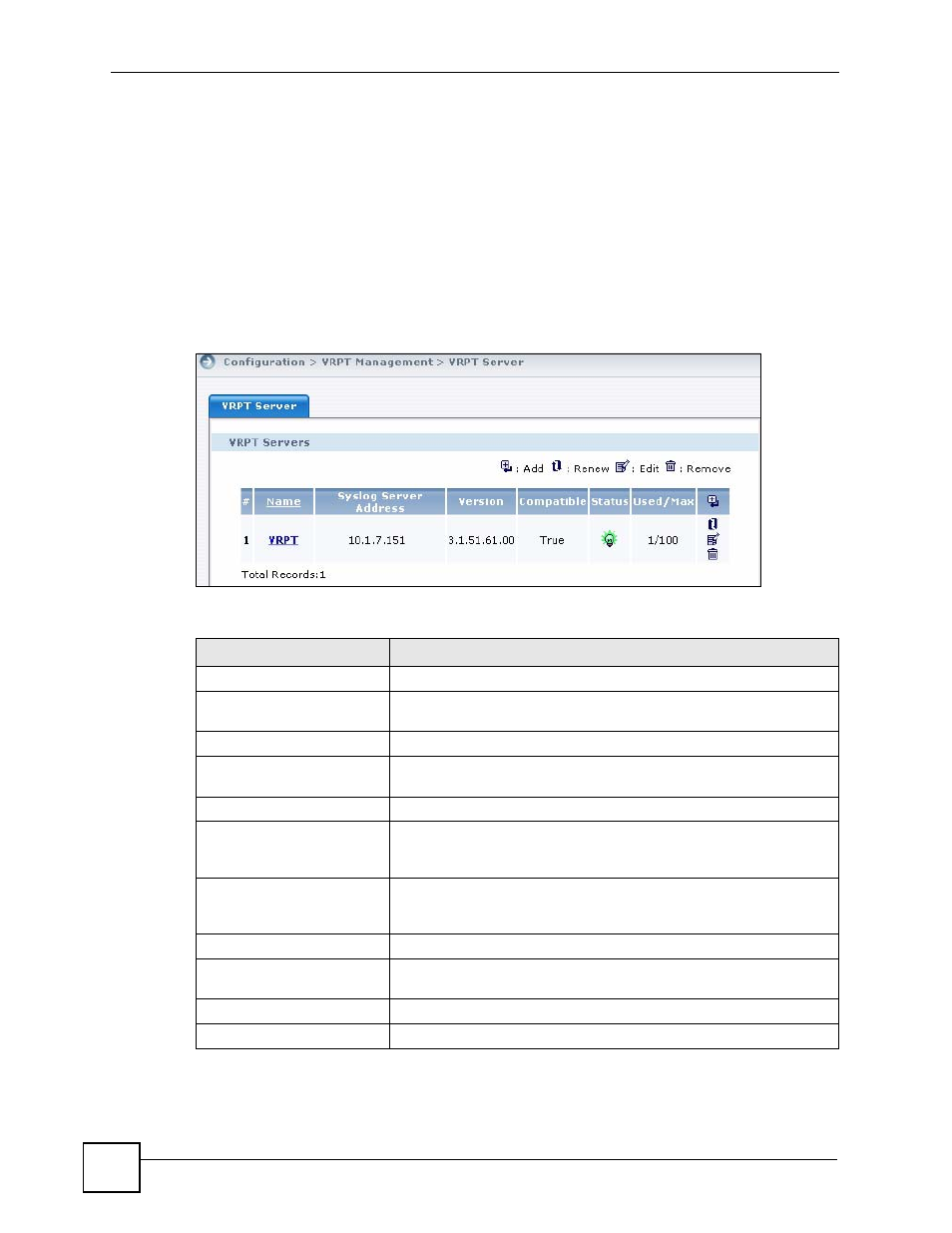 6 vrpt management, 1 general | ZyXEL Communications Centralized Network Management Vantage CNM User Manual | Page 306 / 430