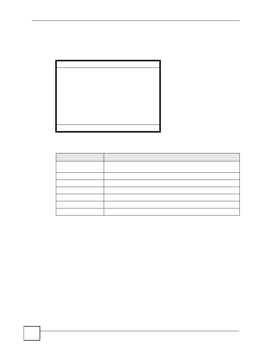 Figure 63 lcd menu: default gateway - edit, Table 41 lcd menu: default gateway - edit | ZyXEL Communications V501-T1 User Manual | Page 112 / 294