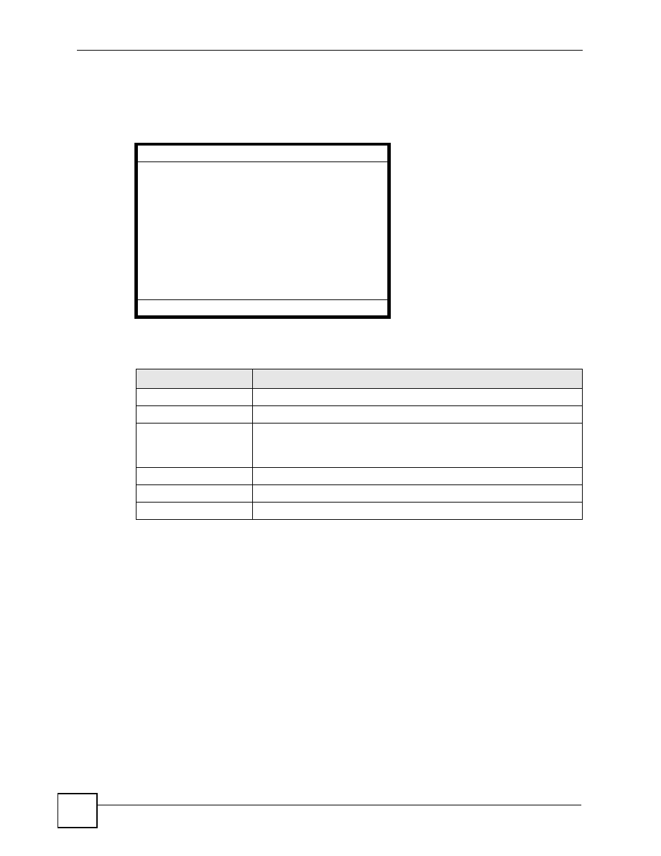 Figure 78 lcd menu: sip server port - edit, Table 56 lcd menu: sip server port - edit | ZyXEL Communications V501-T1 User Manual | Page 124 / 294