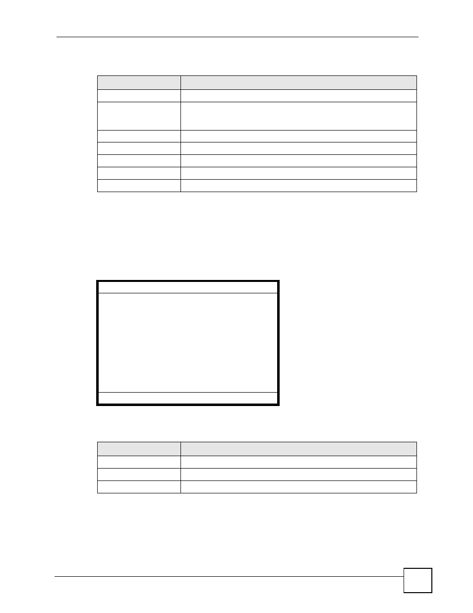 9 sip authentication id, Figure 85 lcd menu: sip authentication id, Table 62 lcd menu: sip service domain - edit | Table 63 lcd menu: sip authentication id | ZyXEL Communications V501-T1 User Manual | Page 129 / 294