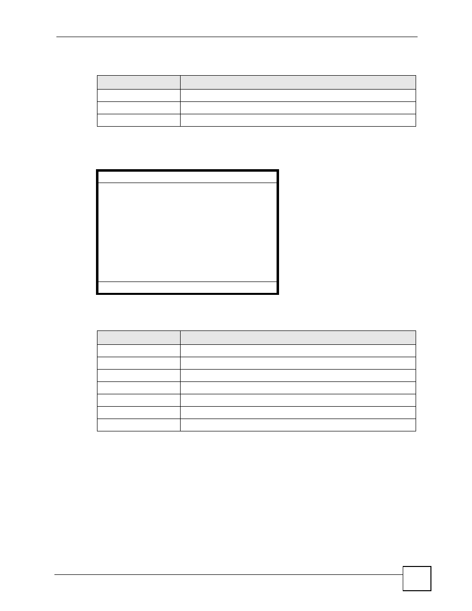 Figure 95 lcd menu: stun server address - edit, Table 70 lcd menu: stun server address, Table 71 lcd menu: stun server address - edit | ZyXEL Communications V501-T1 User Manual | Page 137 / 294