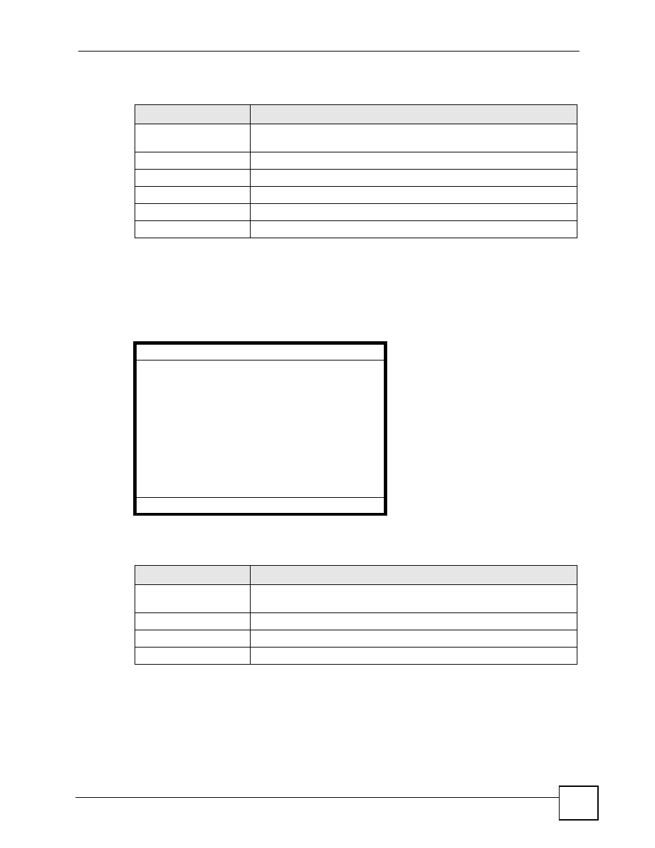 Figure 98 lcd menu: outbound proxy, Table 73 lcd menu: stun server port - edit, Table 74 lcd menu: outbound proxy | ZyXEL Communications V501-T1 User Manual | Page 139 / 294