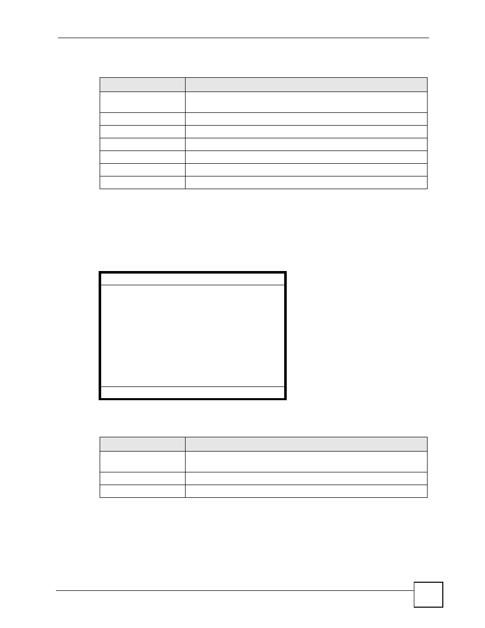 Figure 101 lcd menu: outbound proxy server port, Table 77 lcd menu: outbound proxy server port | ZyXEL Communications V501-T1 User Manual | Page 141 / 294