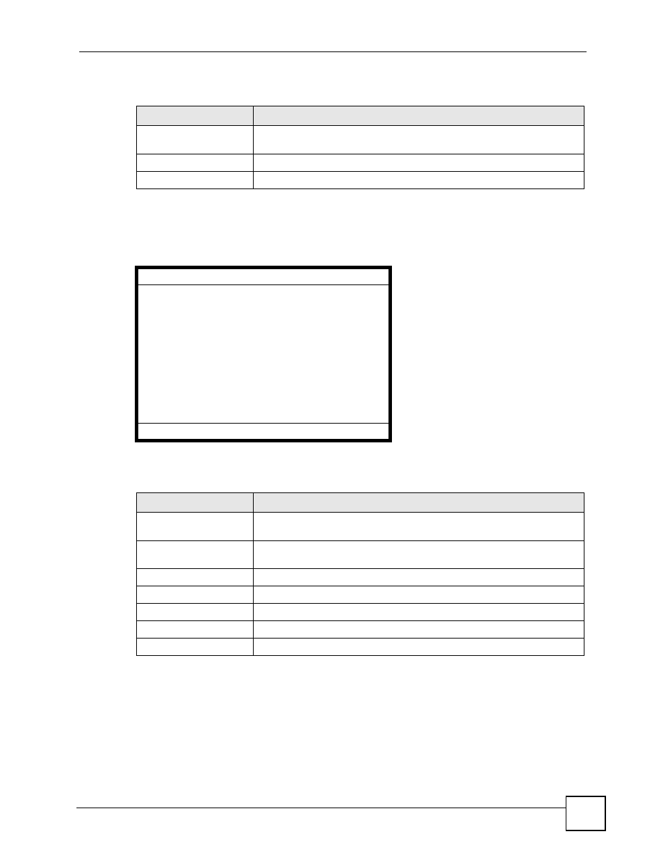 Table 83 lcd menu: auto provision server address | ZyXEL Communications V501-T1 User Manual | Page 147 / 294
