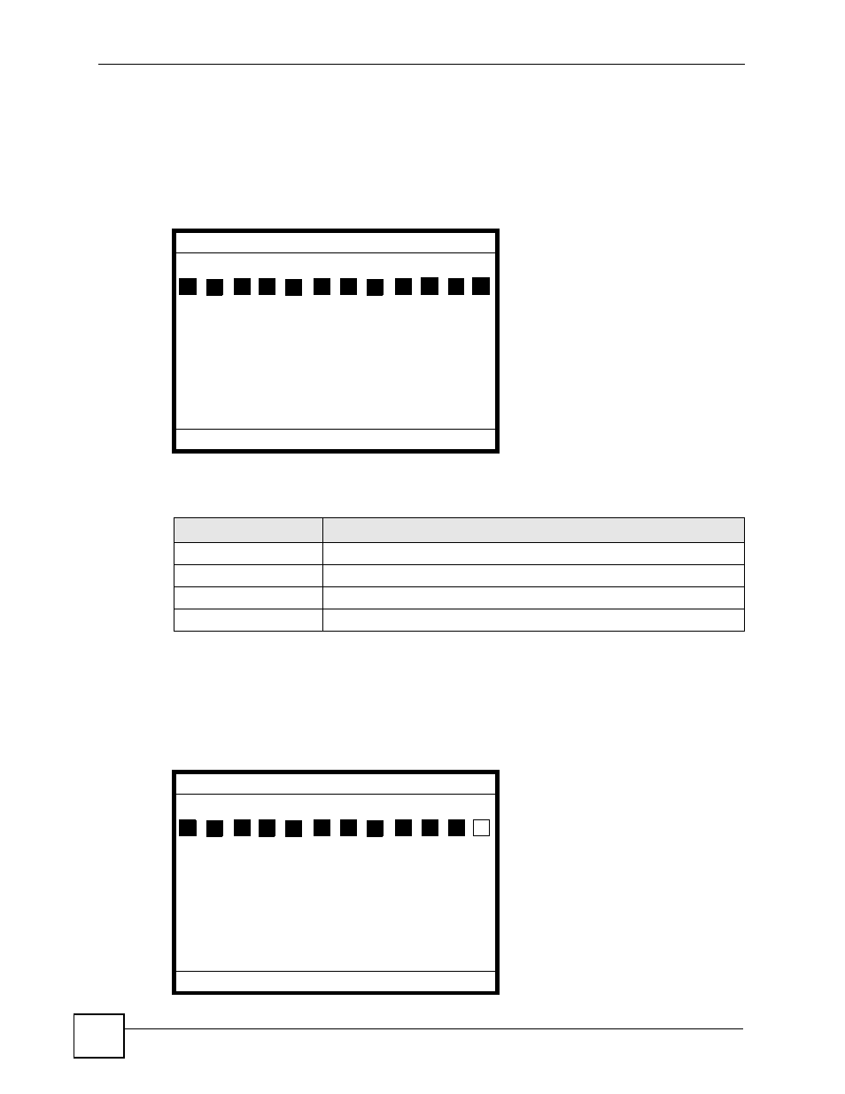 1 contrast, 2 brightness, Figure 118 lcd menu: contrast | Figure 119 lcd menu: brightness, Table 93 lcd menu: contrast | ZyXEL Communications V501-T1 User Manual | Page 154 / 294