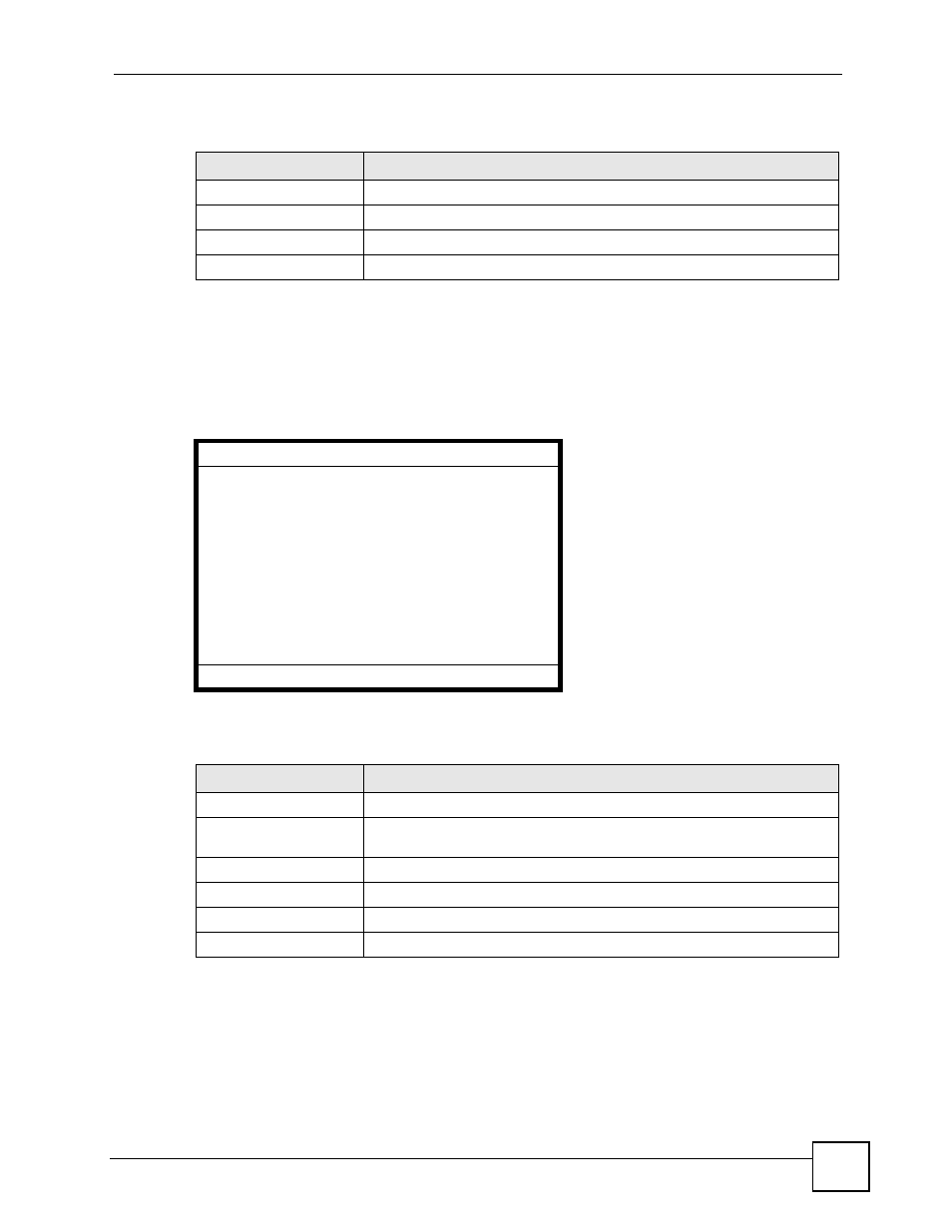 8 call feature mode, Figure 120 lcd menu: call feature mode, Table 94 lcd menu: brightness | Table 95 lcd menu: contrast | ZyXEL Communications V501-T1 User Manual | Page 155 / 294