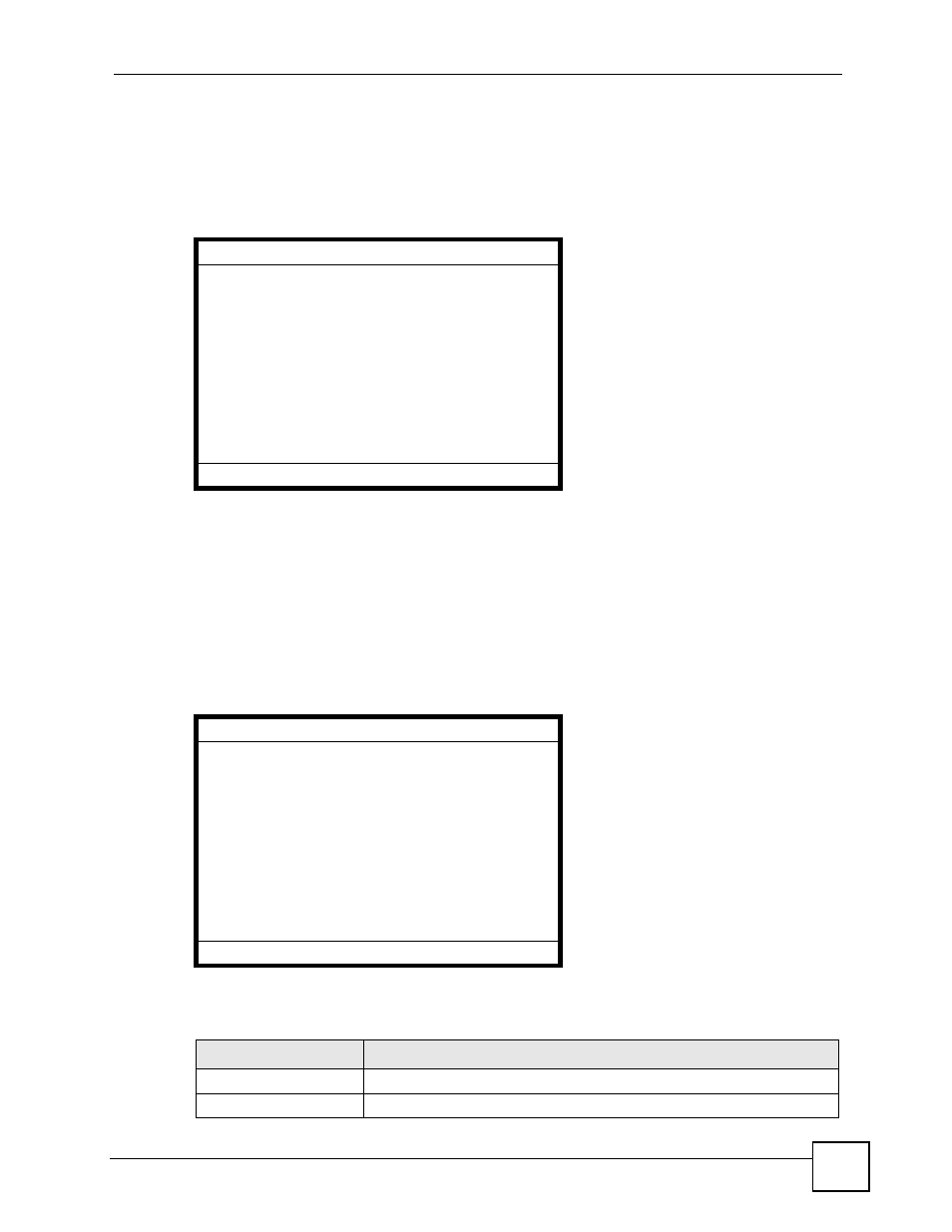 1 firmware version, 2 ip address, Figure 24 lcd menu: firmware version | Figure 25 lcd menu: ip address, Table 9 lcd menu: ip address | ZyXEL Communications V501-T1 User Manual | Page 79 / 294
