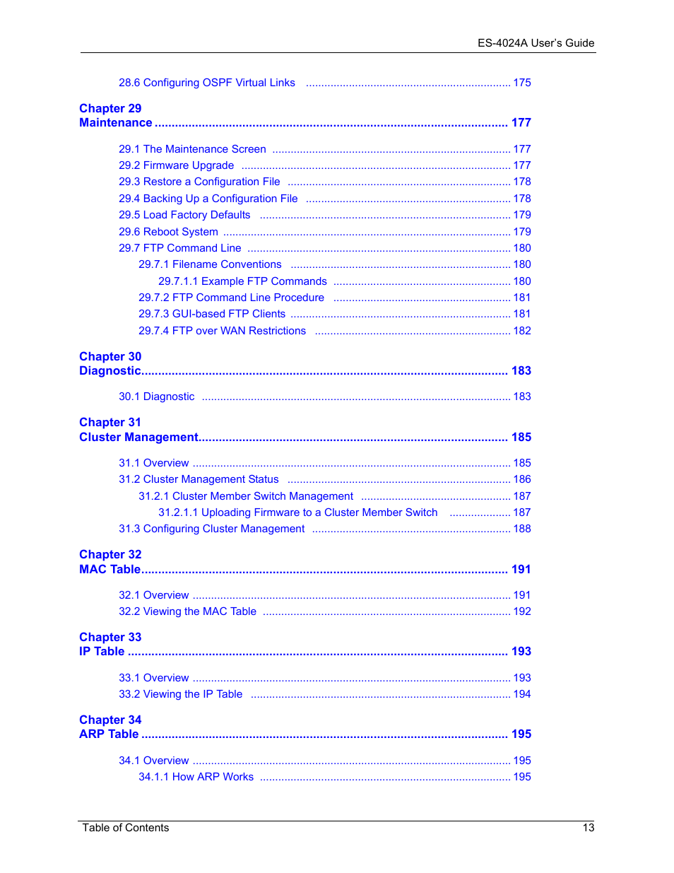 ZyXEL Communications ZyXEL Dimension ES-4024 User Manual | Page 14 / 284