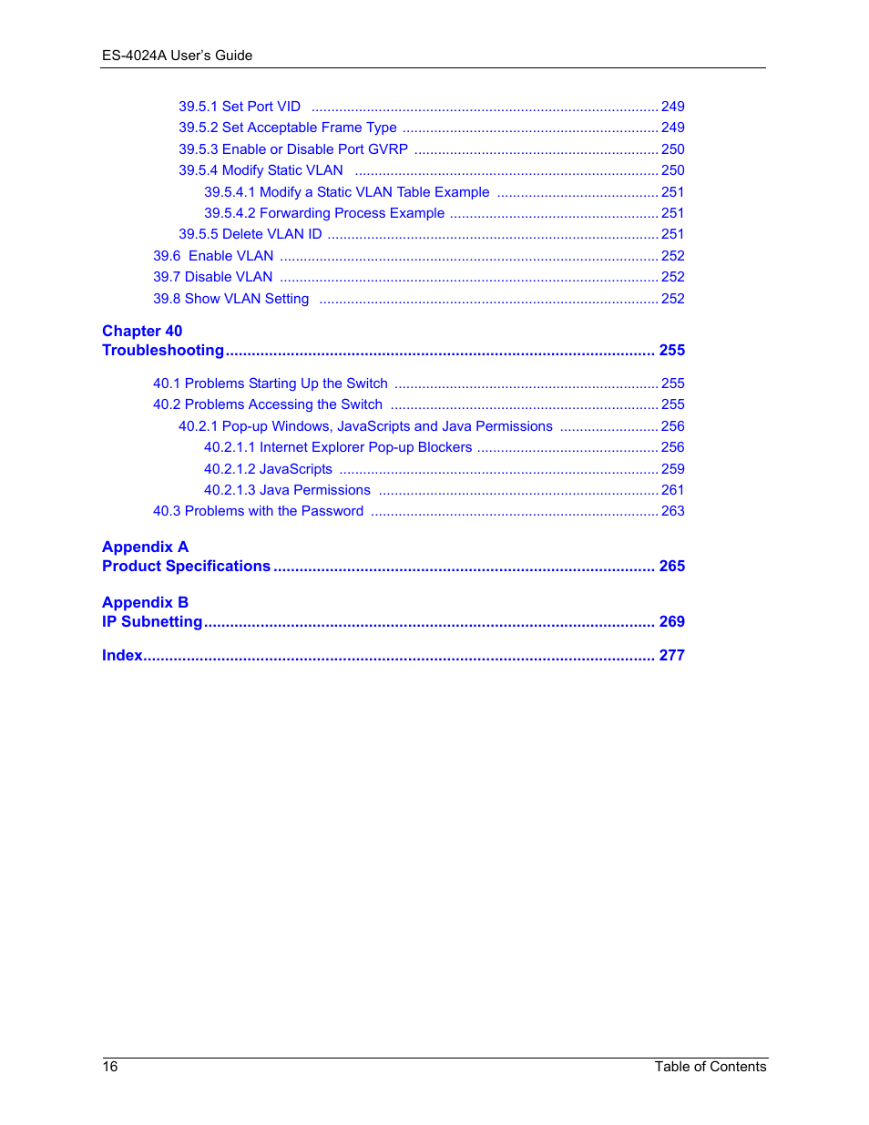 ZyXEL Communications ZyXEL Dimension ES-4024 User Manual | Page 17 / 284