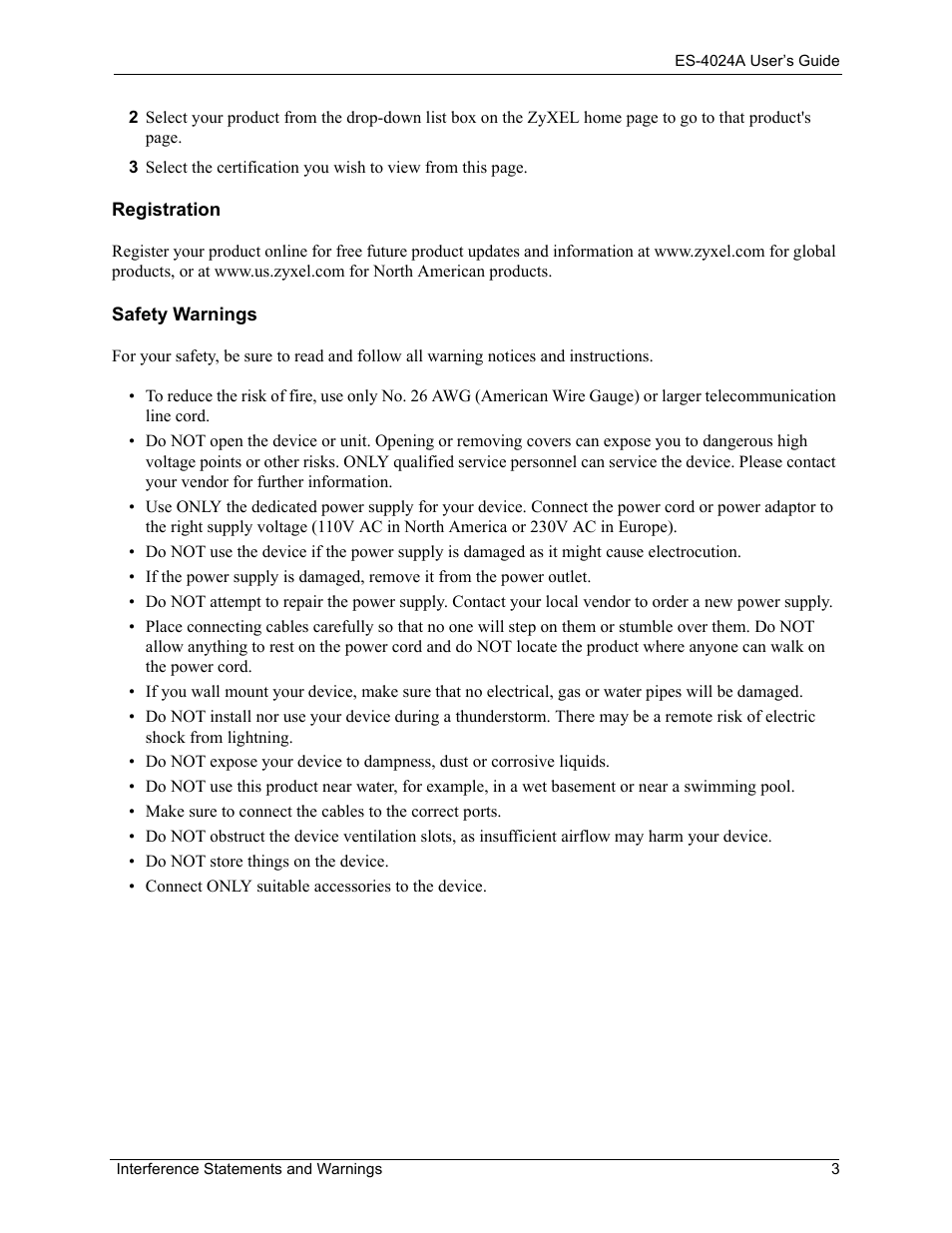 ZyXEL Communications ZyXEL Dimension ES-4024 User Manual | Page 4 / 284