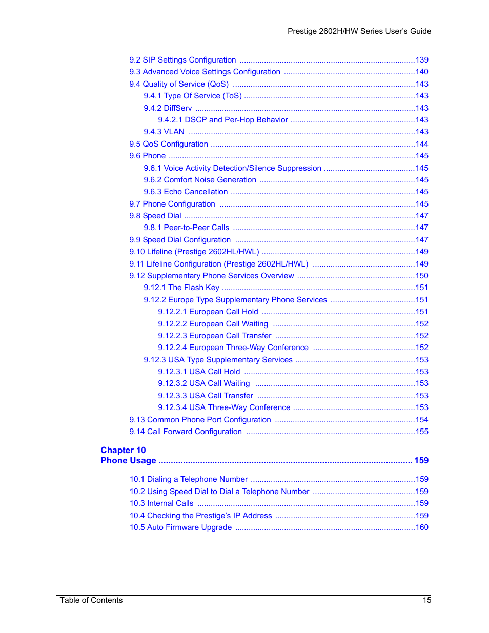 ZyXEL Communications Prestige 2602H Series User Manual | Page 15 / 550