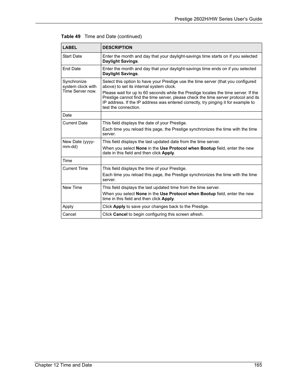 ZyXEL Communications Prestige 2602H Series User Manual | Page 165 / 550