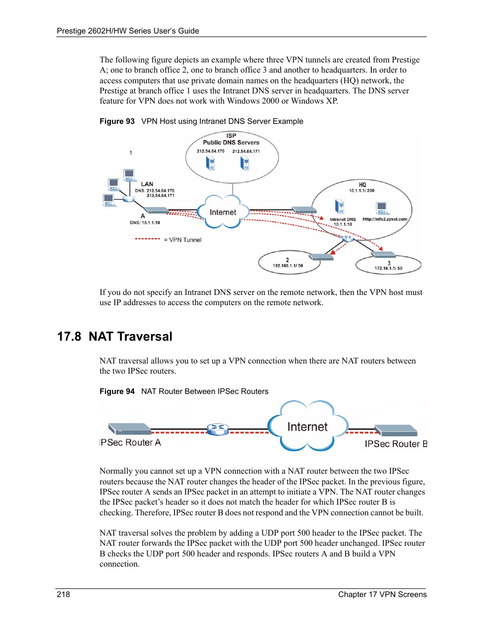 8 nat traversal | ZyXEL Communications Prestige 2602H Series User Manual | Page 218 / 550