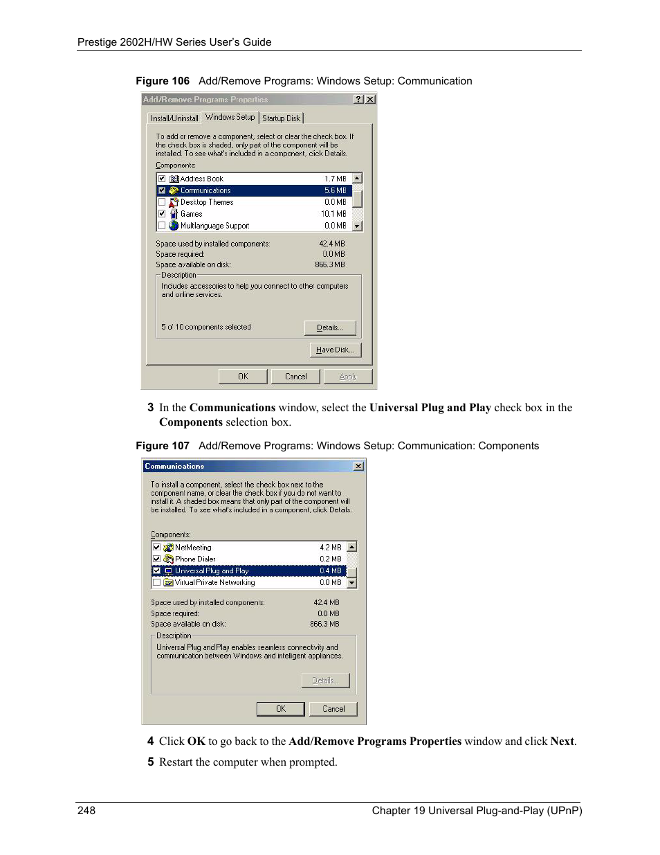 ZyXEL Communications Prestige 2602H Series User Manual | Page 248 / 550