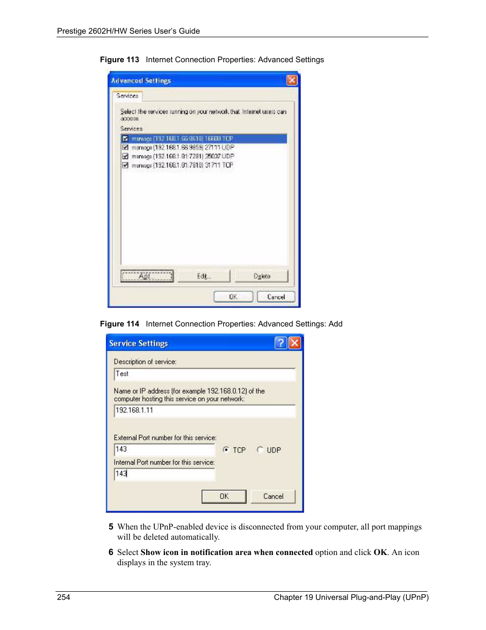 ZyXEL Communications Prestige 2602H Series User Manual | Page 254 / 550