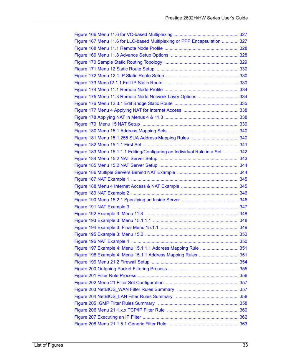 ZyXEL Communications Prestige 2602H Series User Manual | Page 33 / 550
