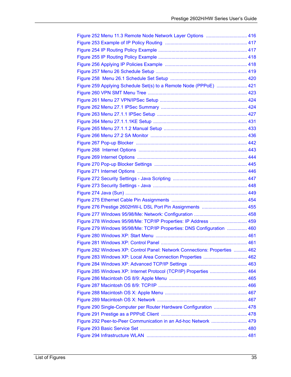 ZyXEL Communications Prestige 2602H Series User Manual | Page 35 / 550
