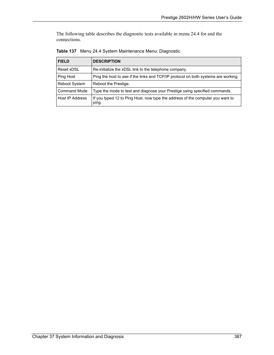 ZyXEL Communications Prestige 2602H Series User Manual | Page 387 / 550
