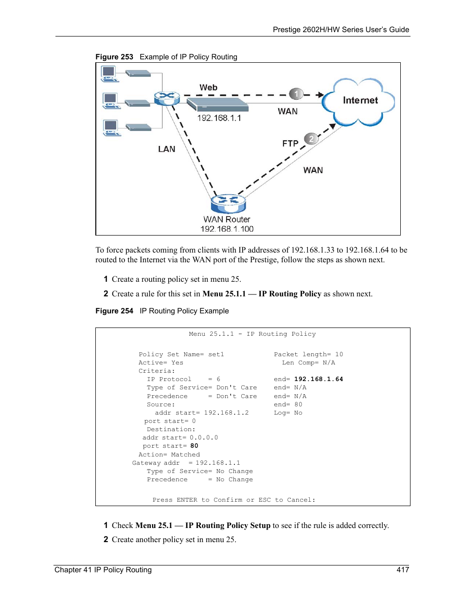 ZyXEL Communications Prestige 2602H Series User Manual | Page 417 / 550