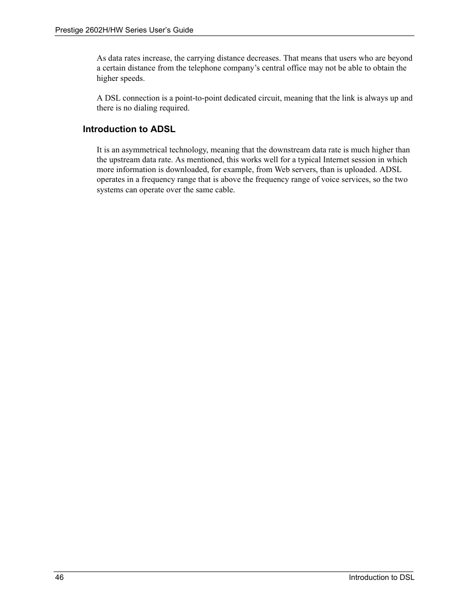 ZyXEL Communications Prestige 2602H Series User Manual | Page 46 / 550
