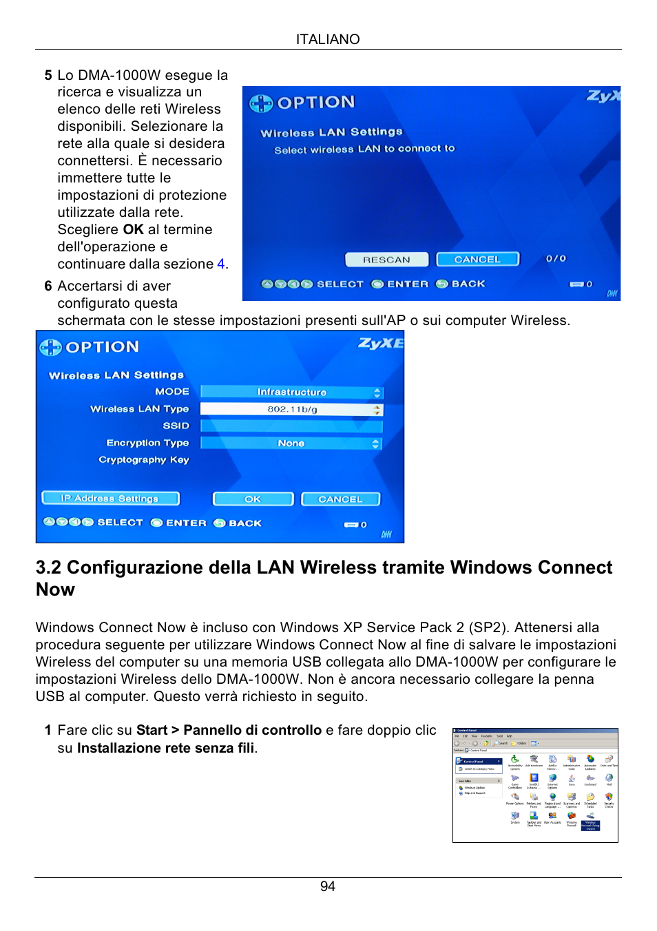 ZyXEL Communications 802.11 Wireless Digital Media Adaptor DMA-1000W User Manual | Page 94 / 121