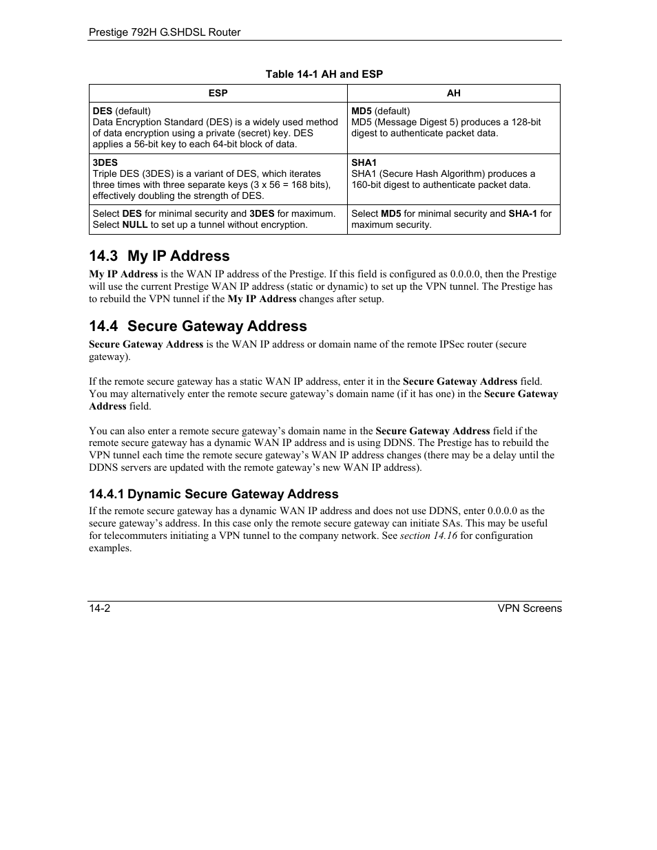 My ip address, Secure gateway address, 3 my ip address | 4 secure gateway address | ZyXEL Communications 792H User Manual | Page 180 / 428