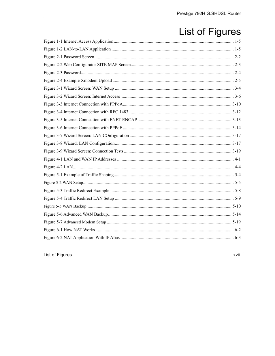 List of figures | ZyXEL Communications 792H User Manual | Page 23 / 428