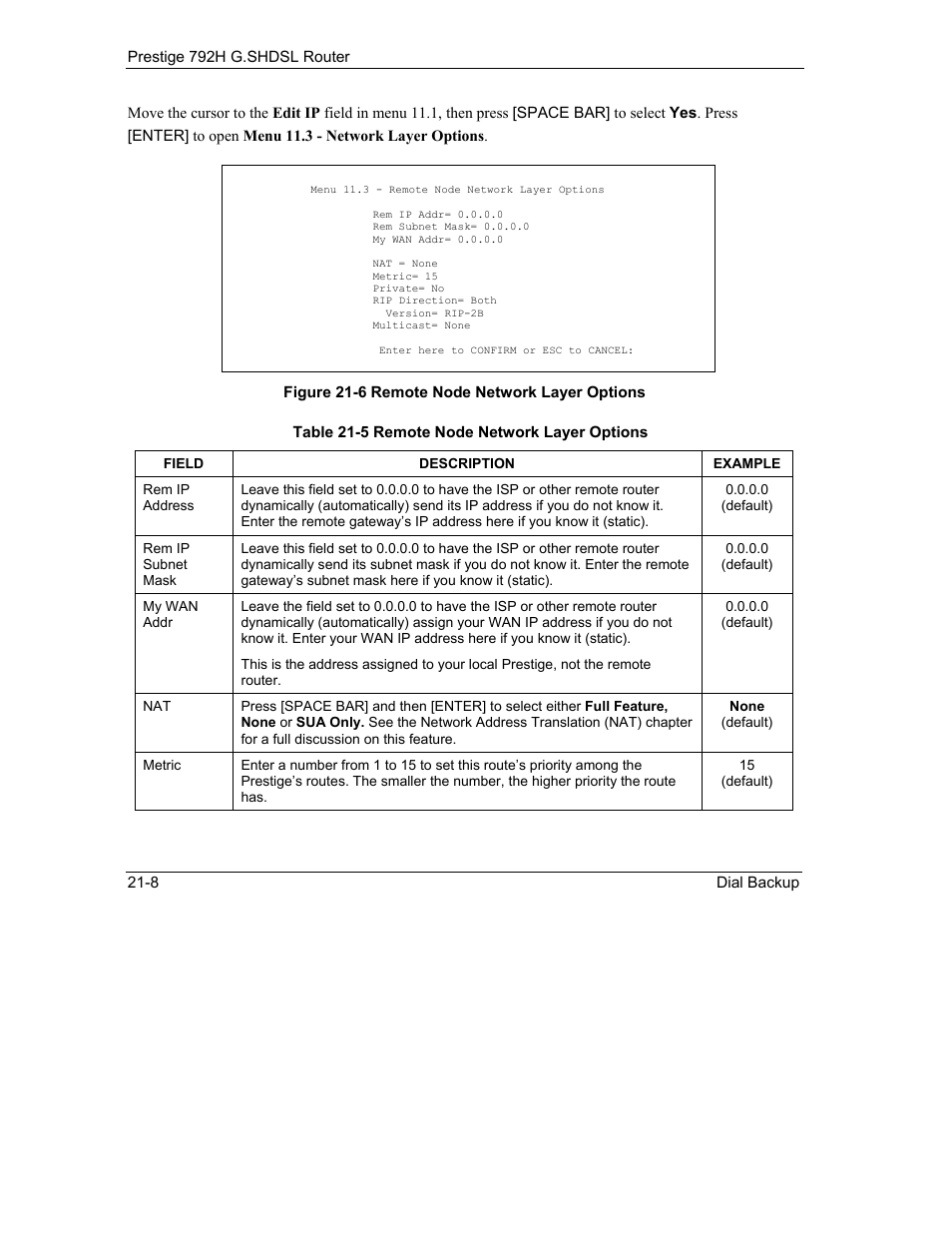 ZyXEL Communications 792H User Manual | Page 258 / 428