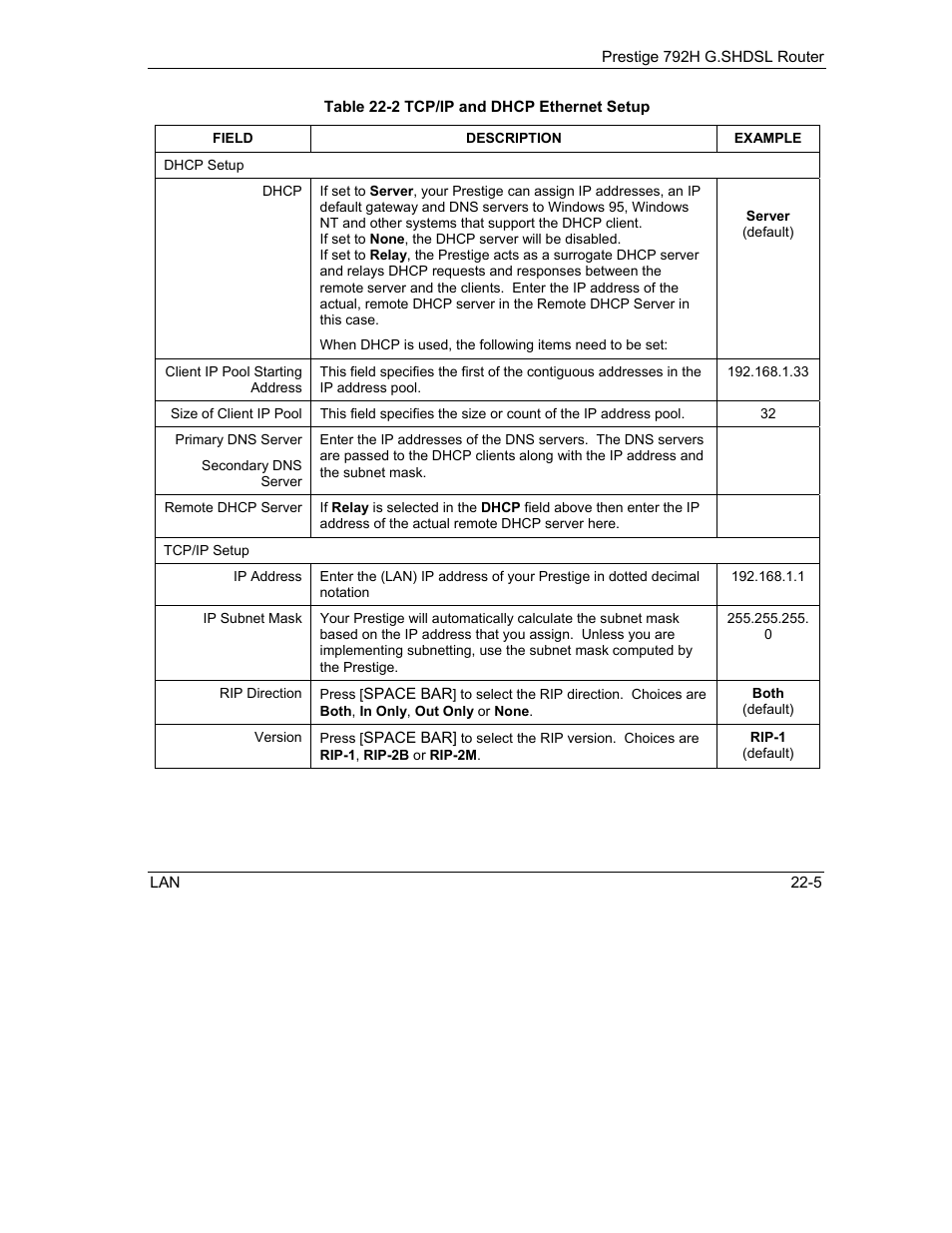 ZyXEL Communications 792H User Manual | Page 265 / 428