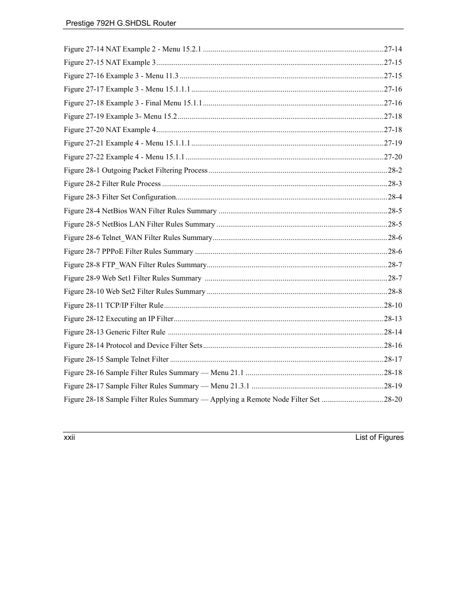 ZyXEL Communications 792H User Manual | Page 28 / 428