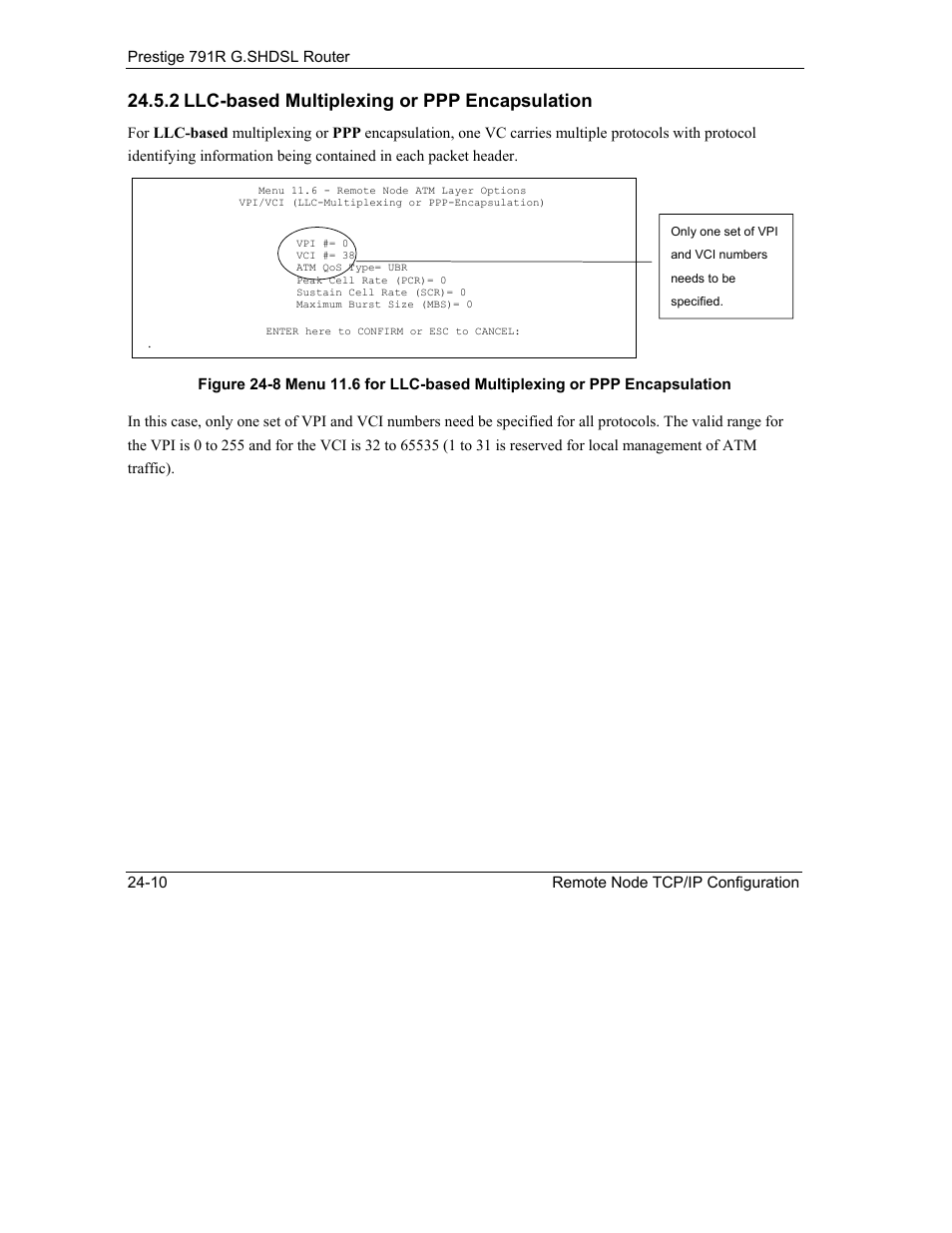 2 llc-based multiplexing or ppp encapsulation | ZyXEL Communications 792H User Manual | Page 280 / 428