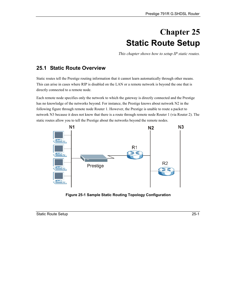 Static route setup, Static route overview, Chapter 25 static route setup | ZyXEL Communications 792H User Manual | Page 281 / 428