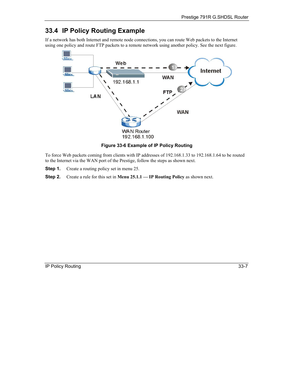 Ip policy routing example, 4 ip policy routing example | ZyXEL Communications 792H User Manual | Page 375 / 428