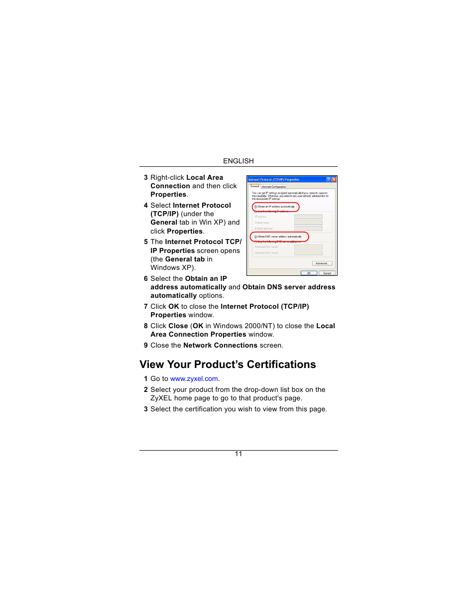 View your product’s certifications | ZyXEL Communications NBG-415N User Manual | Page 12 / 109