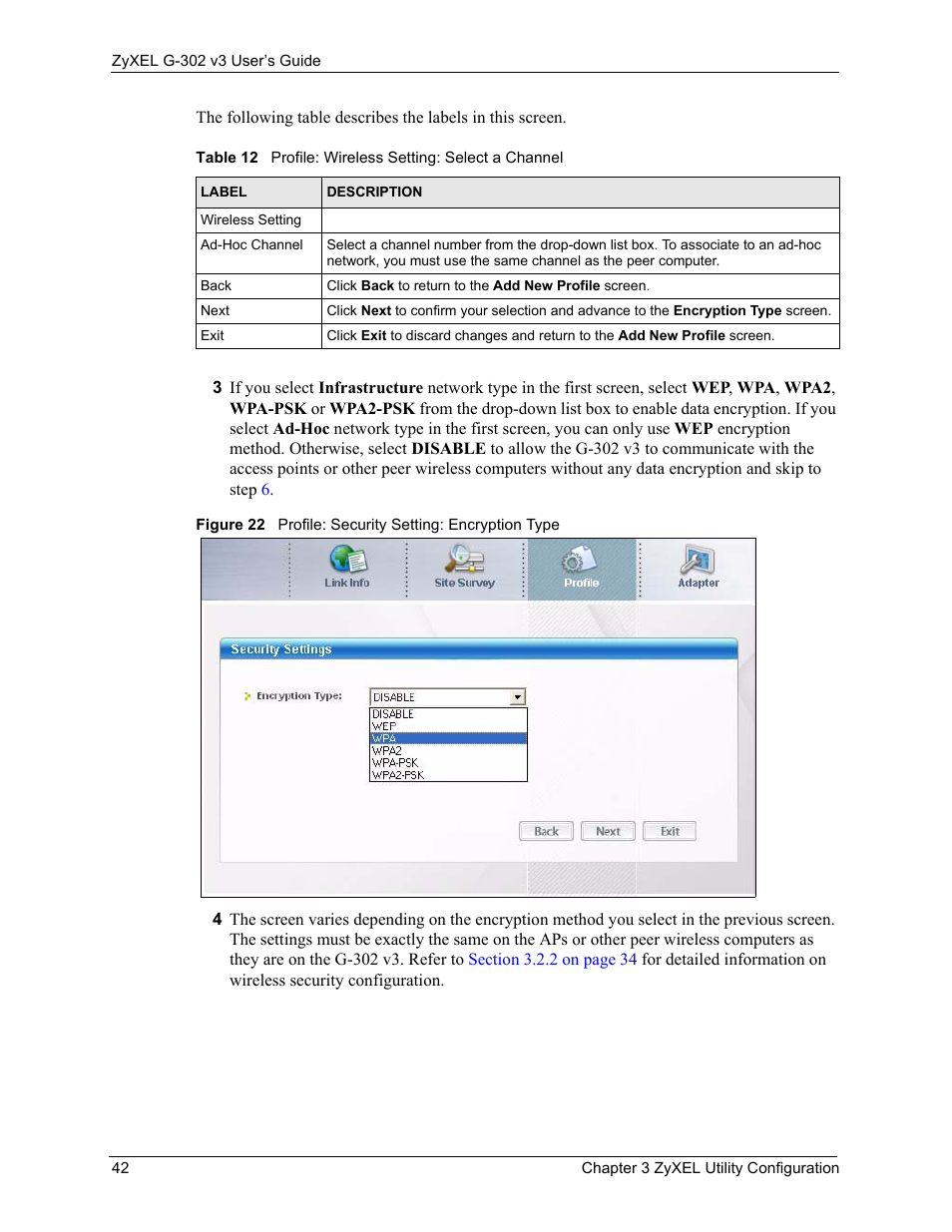 ZyXEL Communications G-302 User Manual | Page 42 / 71