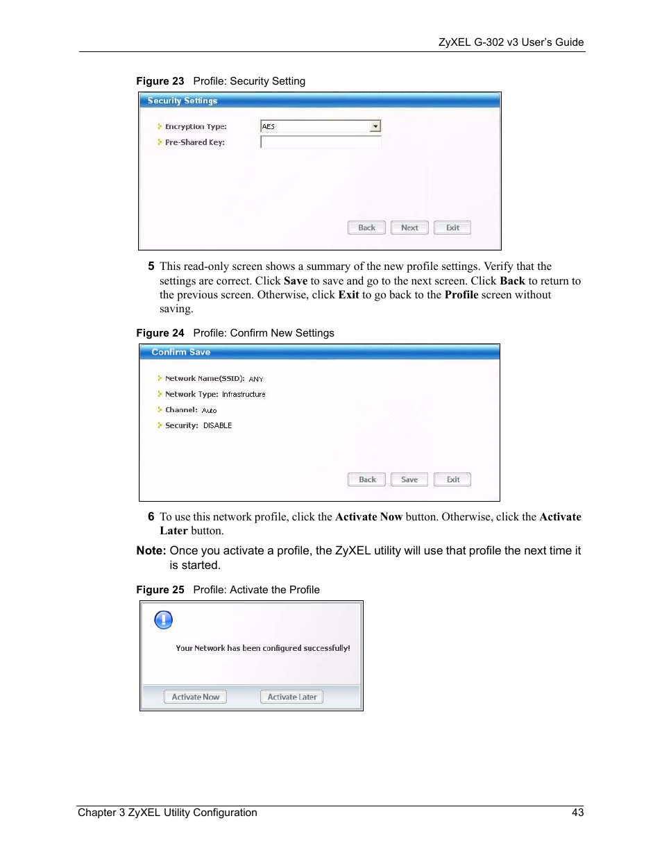 ZyXEL Communications G-302 User Manual | Page 43 / 71