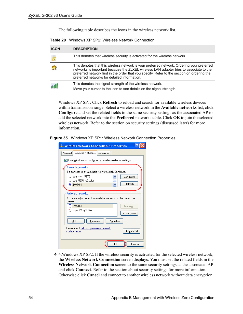 ZyXEL Communications G-302 User Manual | Page 54 / 71