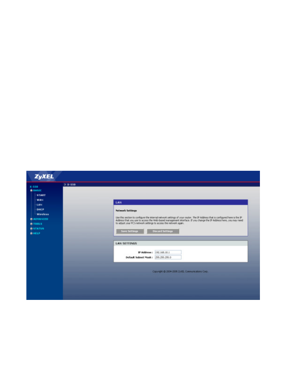 Basic - lan, Basic - lan -6 | ZyXEL Communications ZyXEL XtremeMIMO X-550 User Manual | Page 24 / 76