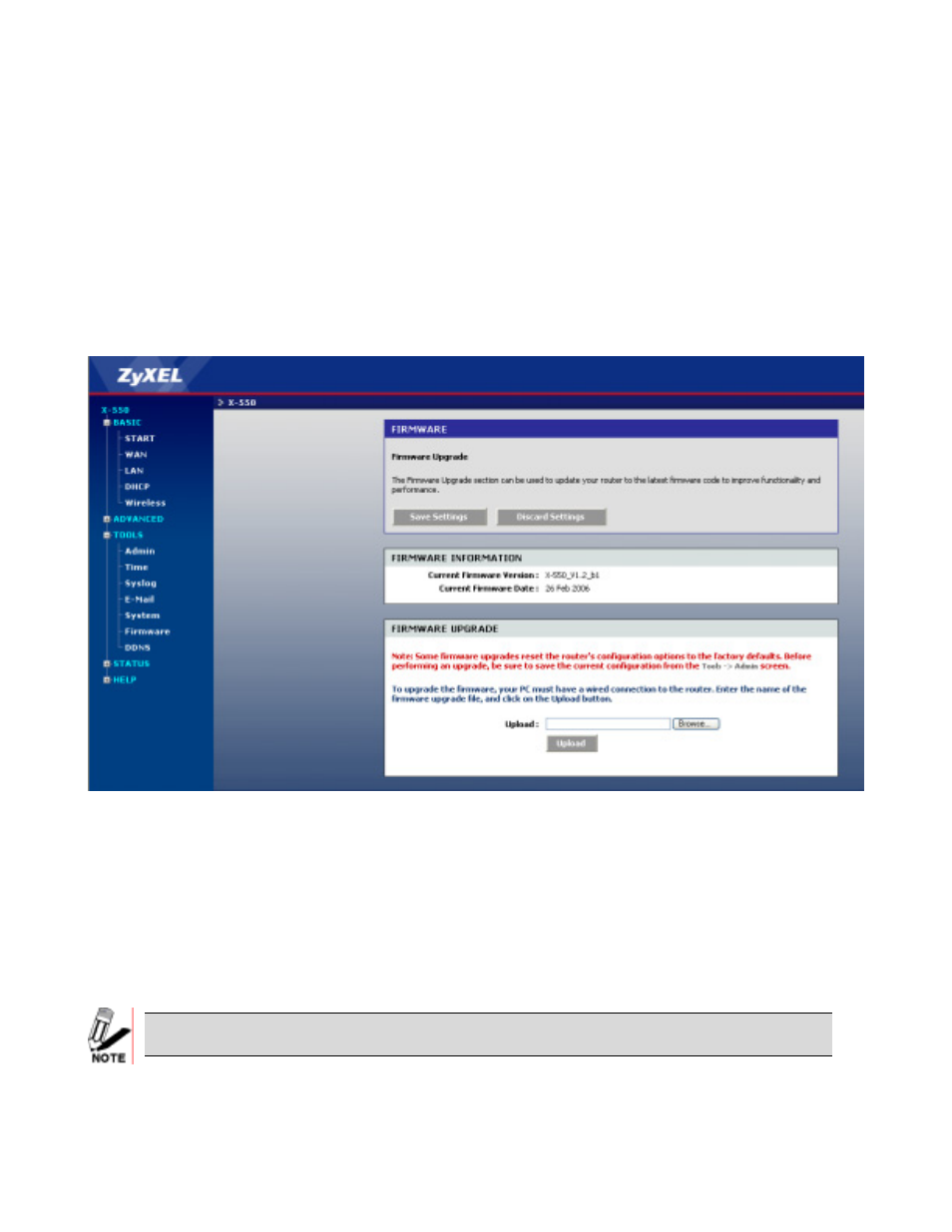 Tools - firmware, Tools - firmware -38 | ZyXEL Communications ZyXEL XtremeMIMO X-550 User Manual | Page 56 / 76