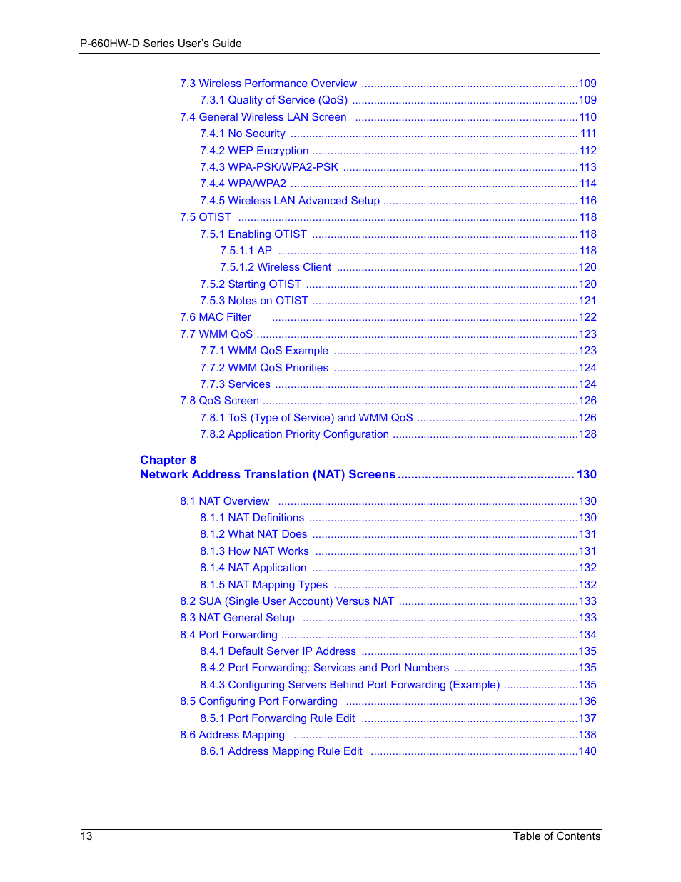 ZyXEL Communications P-660HW-D Series User Manual | Page 14 / 339