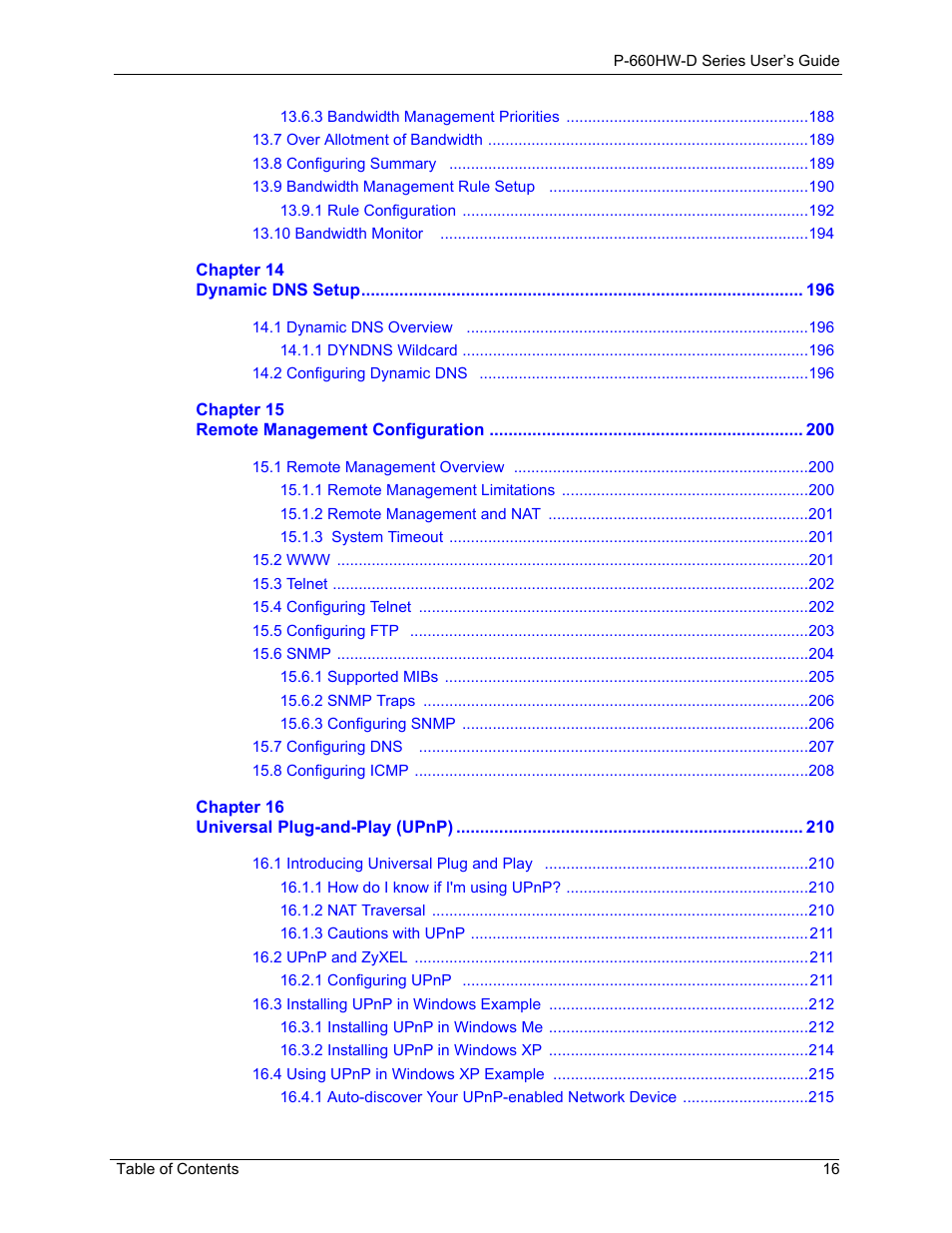 ZyXEL Communications P-660HW-D Series User Manual | Page 17 / 339