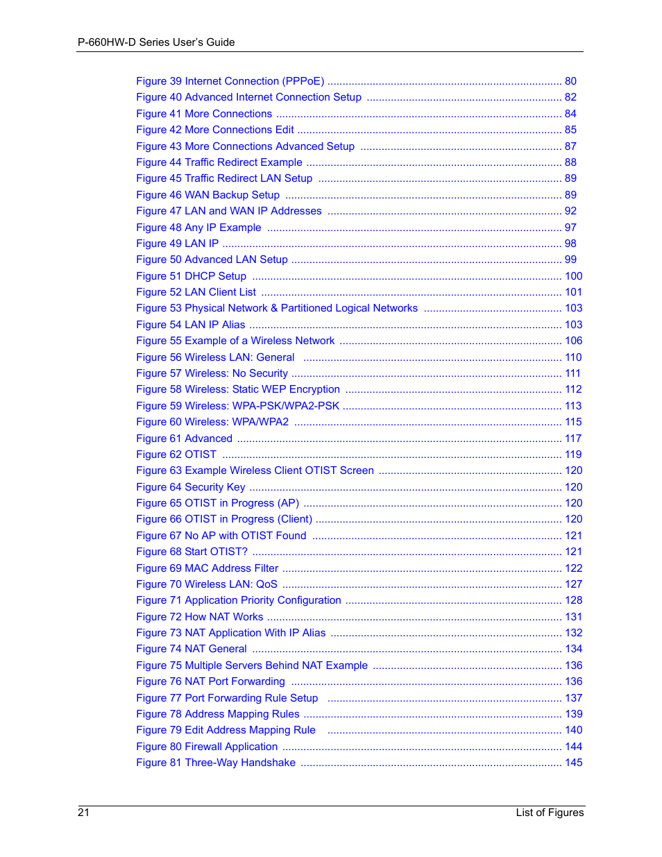 ZyXEL Communications P-660HW-D Series User Manual | Page 22 / 339