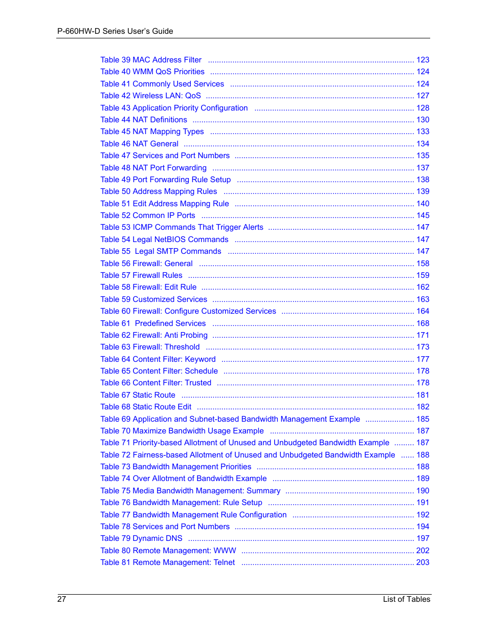 ZyXEL Communications P-660HW-D Series User Manual | Page 28 / 339