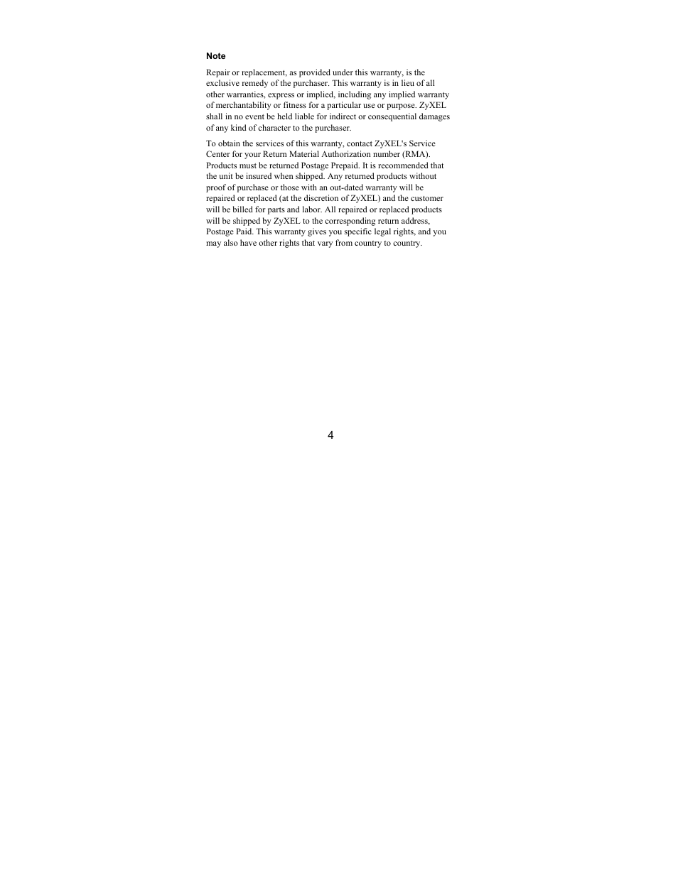 ZyXEL Communications ES-105/ES-108 User Manual | Page 4 / 12