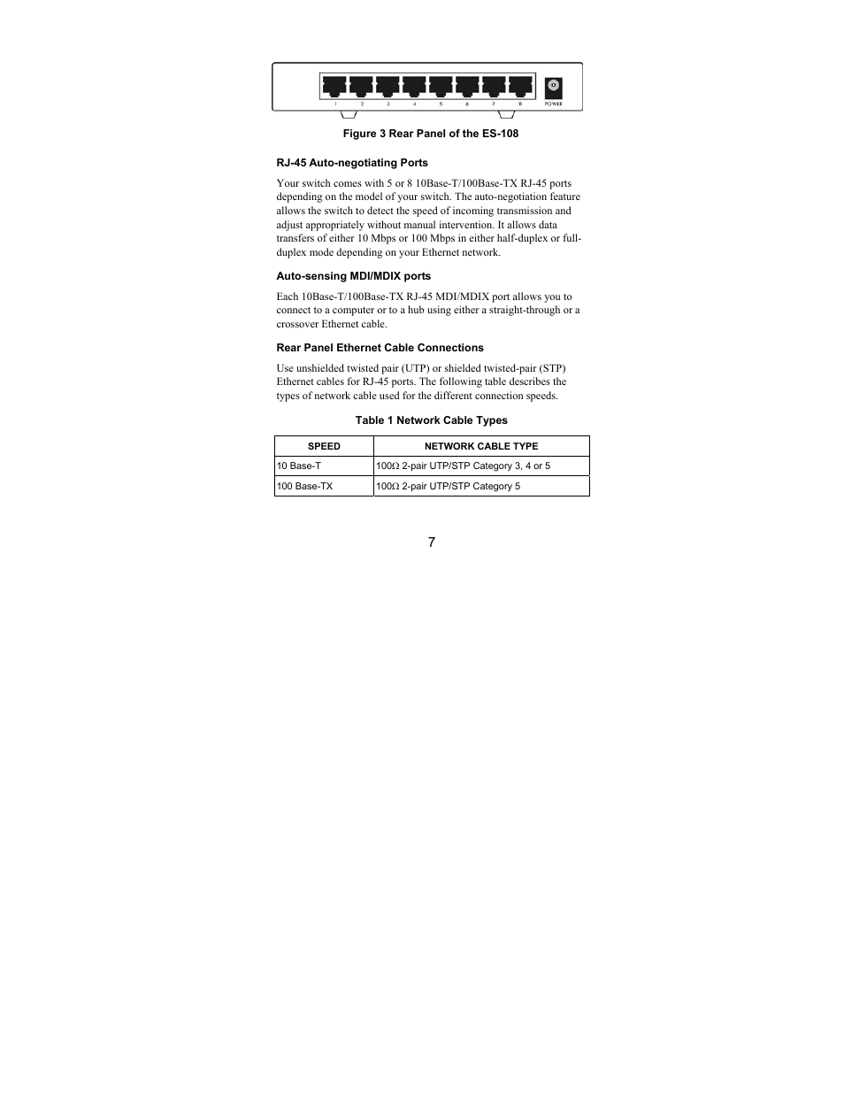 ZyXEL Communications ES-105/ES-108 User Manual | Page 7 / 12