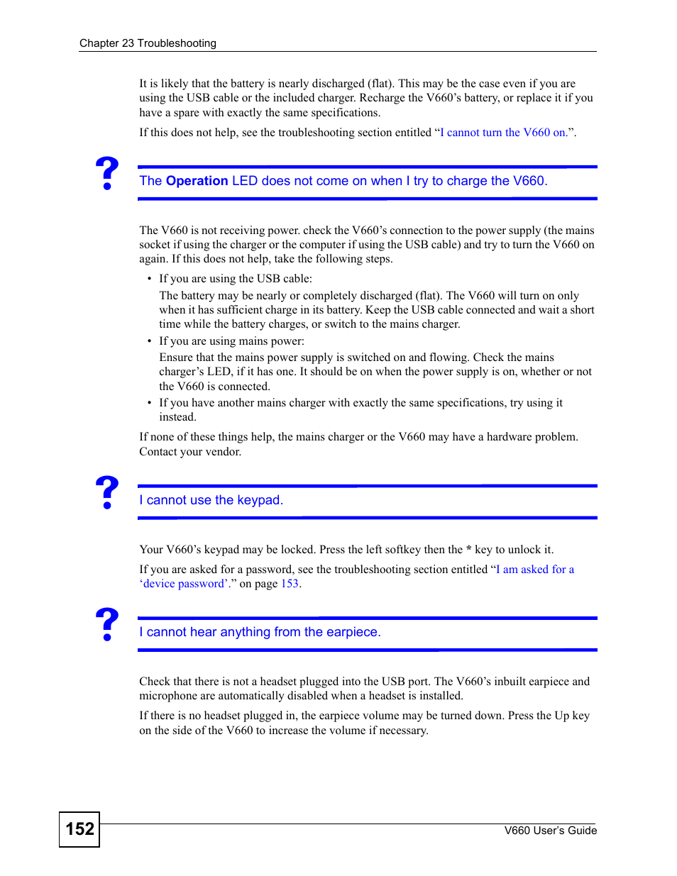 ZyXEL Communications V660 User Manual | Page 152 / 192