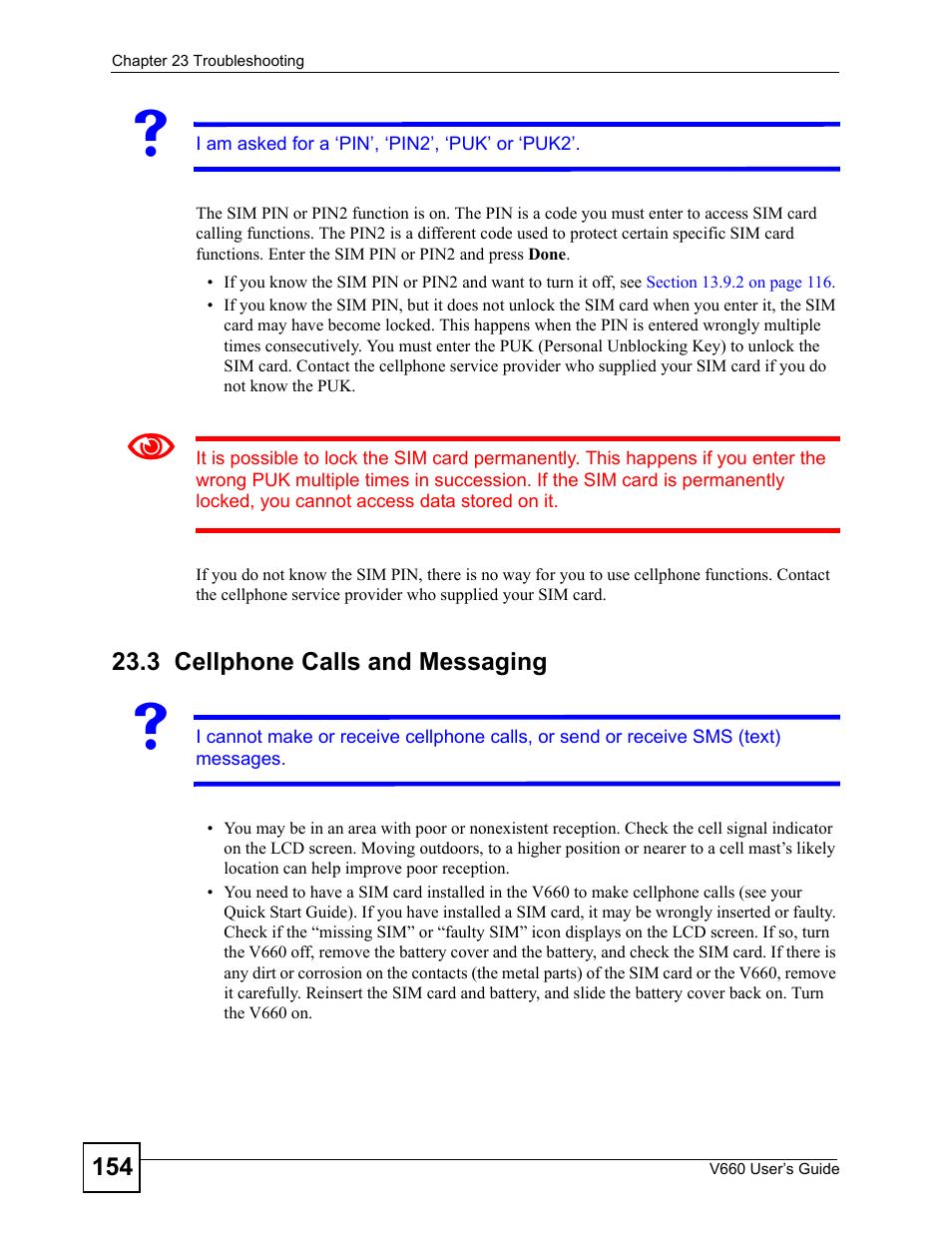 3 cellphone calls and messaging, Cellphone calls and messaging | ZyXEL Communications V660 User Manual | Page 154 / 192