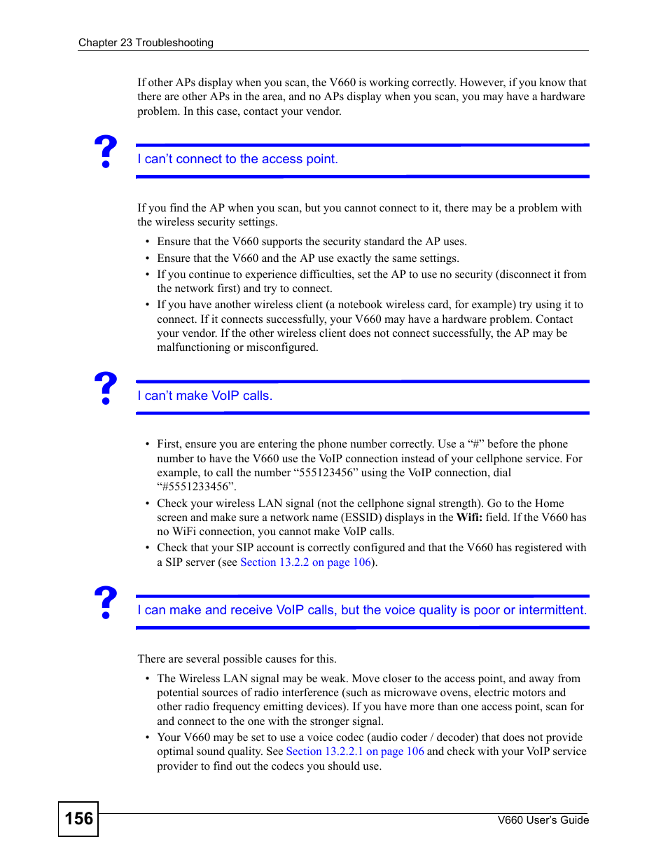 ZyXEL Communications V660 User Manual | Page 156 / 192