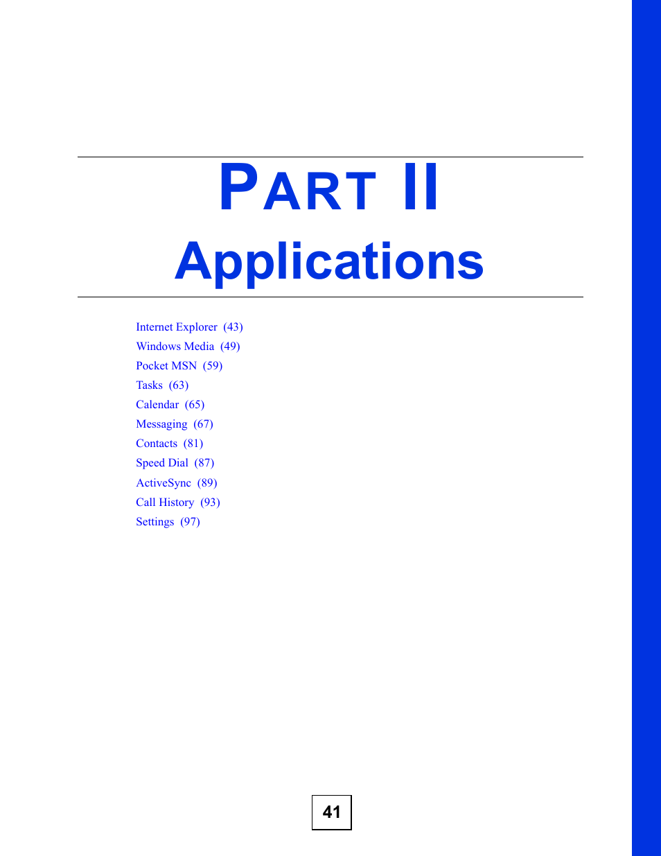 Applications, Part ii: applications | ZyXEL Communications V660 User Manual | Page 41 / 192