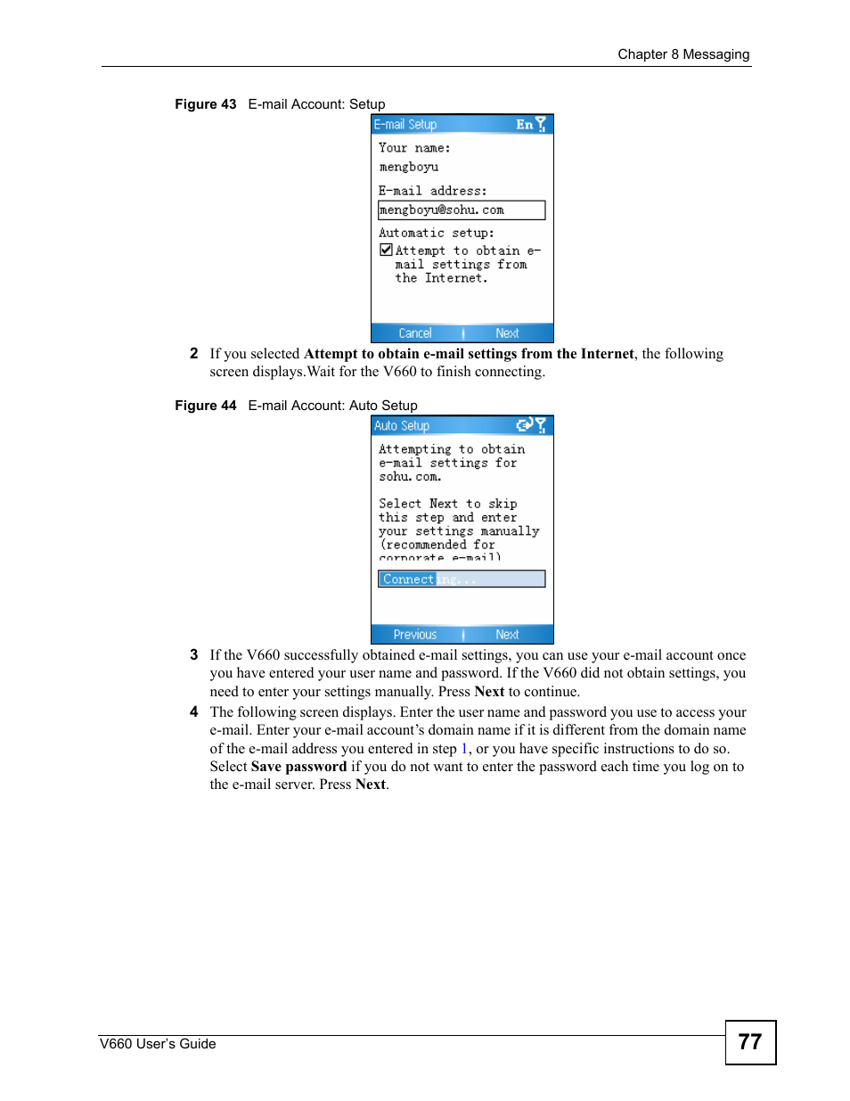 ZyXEL Communications V660 User Manual | Page 77 / 192